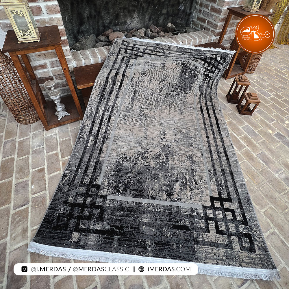 فرش ترک کد 7124 زمینه تمام رنگ
